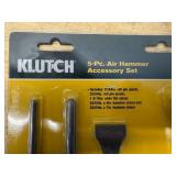 Klutch 5 pc. Air Hammer accessory set