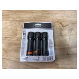 Defiant 3 Pack LED Tactical Flashlights 100 Lumens Aluminum Super Bright