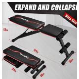 Yagud Weight Bench Press, Adjustable Workout Benches for Home Gym Dumbbell Exercise