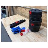 BCBIG Adjustable-Dumbbells-Sets,Free Weights-Dumbbells Set of 2 Convertible To Barbell A Pair of Lightweight for Home Gym