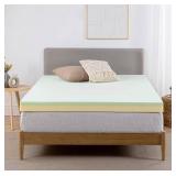 ZINUS 3 Inch Green Tea Memory Foam Mattress Topper