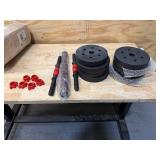 BCBIG Adjustable-Dumbbells-Sets,Free Weights-Dumbbells Set of 2 Convertible To Barbell A Pair of Lightweight for Home Gym