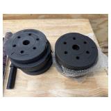 BCBIG Adjustable-Dumbbells-Sets,Free Weights-Dumbbells Set of 2 Convertible To Barbell A Pair of Lightweight for Home Gym