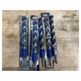 Lot of 5 - 1" BOSCH Concrete Hammer Drill Bit 12" Blue Granite Heavy Duty Carbide, HCBG27T