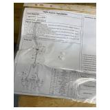 JinYuZe Ceiling Light Chandelier, 6 Lights, White