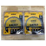 Lot of 2 -DeWALT DW3112 Saw Blade, 10 in Dia, 5/8 in Arbor, 24-Teeth, Carbide Cutting Edge (07102512)