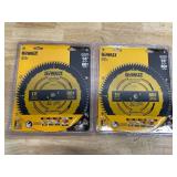 Lot of 2 - DEWALT DW3218PT 10-Inch 80 Tooth ATB Crosscutting Saw Blade (07102512)
