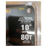 Lot of 2 - DEWALT DW3218PT 10-Inch 80 Tooth ATB Crosscutting Saw Blade (07102512)