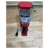 Woods L1923 Red Handheld Hard Duty Led Trouble Work Light with Grounded Outlet (0710250)