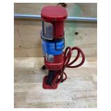 Woods L1923 Red Handheld Hard Duty Led Trouble Work Light with Grounded Outlet (0710250)