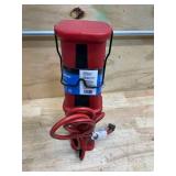 Woods L1923 Red Handheld Hard Duty Led Trouble Work Light with Grounded Outlet (0710250)
