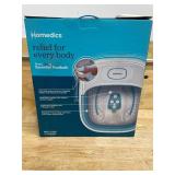 Homedics Collapsible Footbath With Invigorating Bubbles 16 "X14.5"X8.5"
