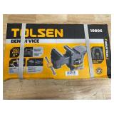 Tolsen 6-inch Workshop Bench Vise with Swivel Base and Anvil - 2039 Kg (07102530.95)