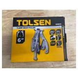 Tolsen 3-Jaw Industrial Gear Puller Size: 6, 3 Jaws, 65032 (07102520.70)