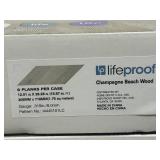 LIFEPROOF Lot of 24 Cases of- Chevron Champagne Beach Wood 12 MIL x 12 in. W x 28 in. L Click Lock Waterproof Vinyl Plank Flooring (18.87 sqft/case) (Total of 452.88 sqft)