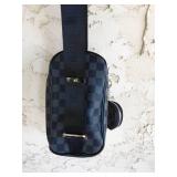 Black Cross-Body Sling Bag With Coin Purse