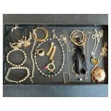 Contents On Tray - Assorted Jewelry
