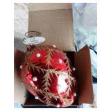 White Christmas Angel Tree Topper 20 in, 4-Ornaments