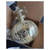 White Christmas Angel Tree Topper 20 in, 4-Ornaments