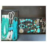 Lot Of Southwest Beaded Jewelry (1-Bracelet Stamped .925)