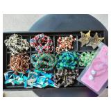 Vintage Beads, Hand Made Paper Clip & Safety Pin Necklaces, More