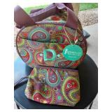 Sugarplum Paisley Insulated Lunch Box & Double Zipper Pouch