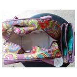 Sugarplum Paisley Insulated Lunch Box & Double Zipper Pouch