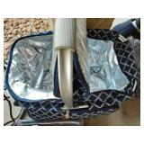 6-Piece Picnic Set: Large Cooler, Lunch Box, Blanket, Pouches (Monogrammed "K")