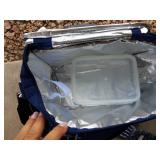 6-Piece Picnic Set: Large Cooler, Lunch Box, Blanket, Pouches (Monogrammed "K")