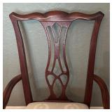 Elegant Drexel Heritage Mahogany Dining Room Table with Eight Chairs