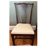 Elegant Drexel Heritage Mahogany Dining Room Table with Eight Chairs