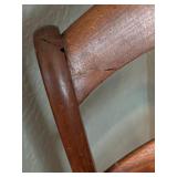 Beautiful Needlepoint Accented Vintage Wooden Chair