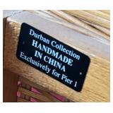 Durban Collection Handmade Wicker Storage Bench with Cushion