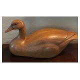 Vintage Wooden Duck Decoy Sculpture