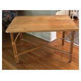 Bamboo and Wood Accent Table