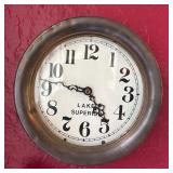 Vintage Lake Superior Nautical Clock, Propeller and Nameplates
