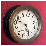 Vintage Lake Superior Nautical Clock, Propeller and Nameplates