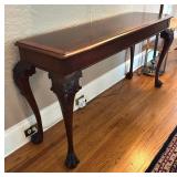 Vintage Chippendale Style Console Table