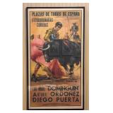 1961 Bullfighting Event Advertising Print for the Plaza de Toros Monumental in El Puerto de Santa María, Spain