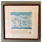 American, Mayflower, Columbia and Vigilant Boat Prints