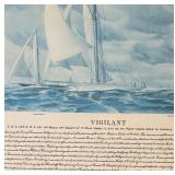 American, Mayflower, Columbia and Vigilant Boat Prints