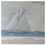 American, Mayflower, Columbia and Vigilant Boat Prints