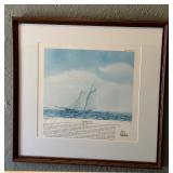 American, Mayflower, Columbia and Vigilant Boat Prints