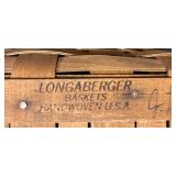 Three Vintage Longaberger Baskets