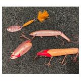 Vintage Falls City Minnow Bucket, Lures and More