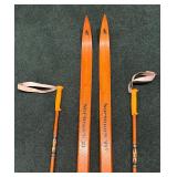 Vintage Normark Cross Country Skis with Liljedahl Poles