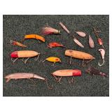 Variety of Vintage Fishing Lures