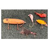 Variety of Vintage Fishing Lures