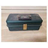 Fishing tackle box with some lures