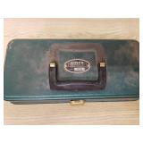 Fishing tackle box with some lures